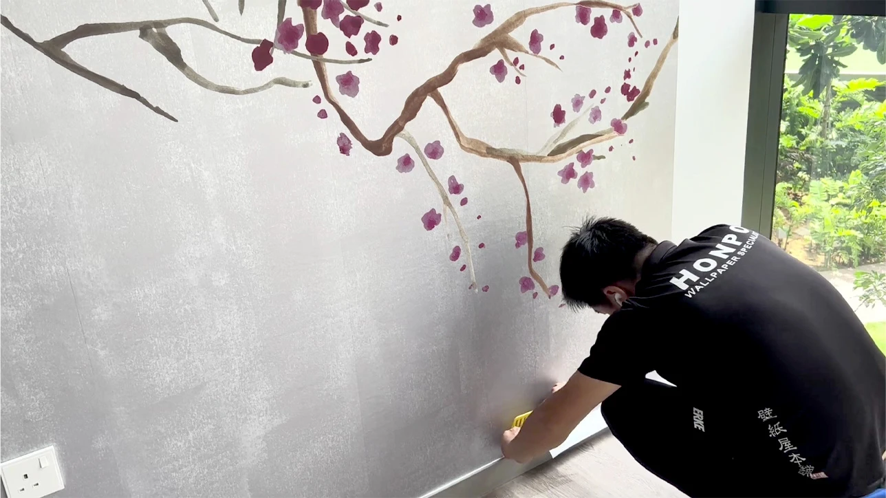 singapore wallpaper installation